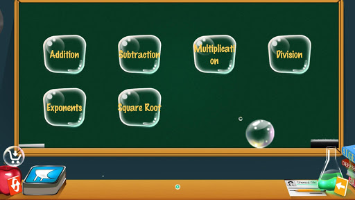 Learn Algebra Bubble Bath Game Screen 2