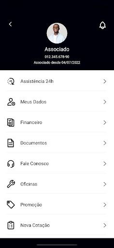 Android application Tesa Associado screenshort