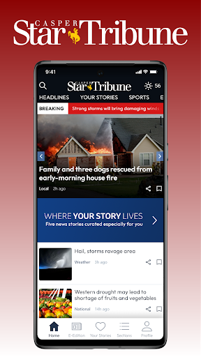 Android application Casper Star Tribune screenshort