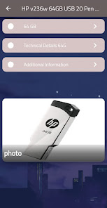 Ekran Görüntüsü 1 HP v236w 64GB USB 20 Pen Drive android