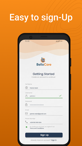 BelloCare Screen 2