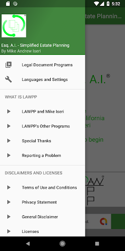 Esq. A.I. Estate Planning - CA Screen 2