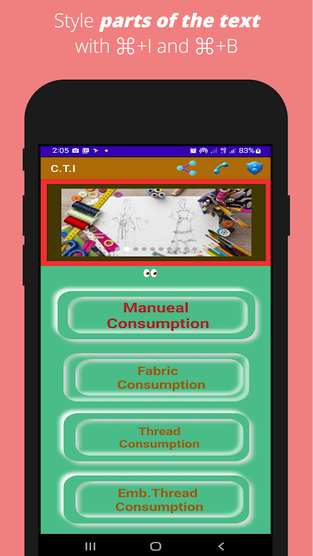 C.T.I - Calculating Tools Screen 2