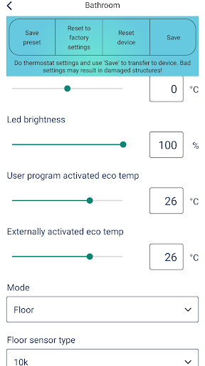 ecoControl Screen 3