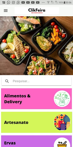 Android application ClikFeira Ibicoara screenshort