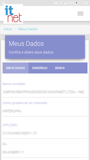 Android application Itnet Telecom - SAC screenshort