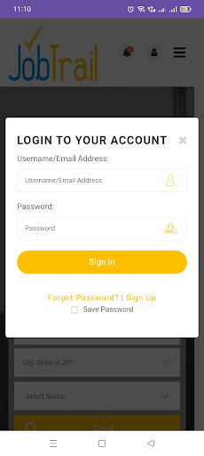 Jobtrail.in Job Search App Screen 3