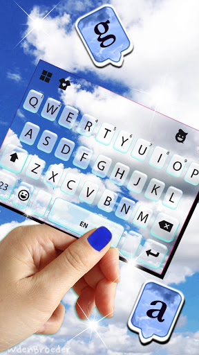 Blue Sky Live Keyboard Backgro Screen 2