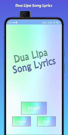 Dua Lipa Song Lyrics Screen 2