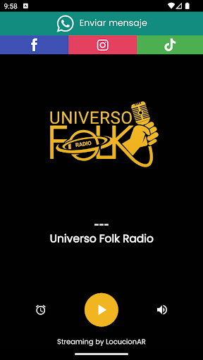 Android application Universo Folk Radio screenshort
