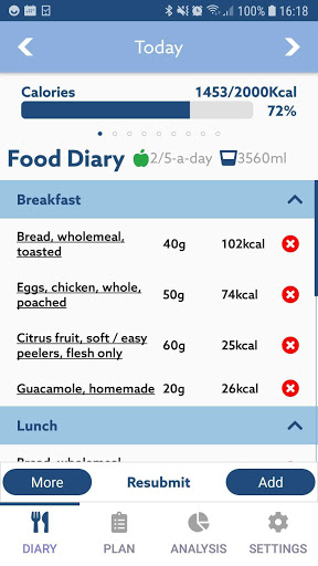 myfood24 Healthcare Screen 2