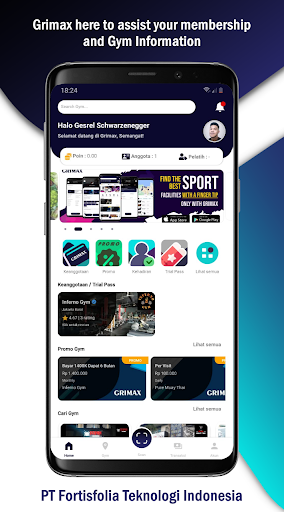 Android application Grimax - Maximize Your Fitness screenshort