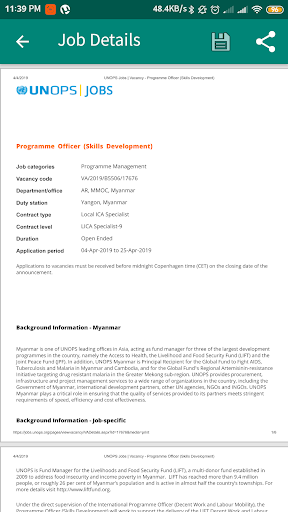 NGO Jobs in Myanmar Screen 2