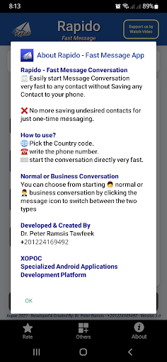 Rapido - Fast Message Screen 2