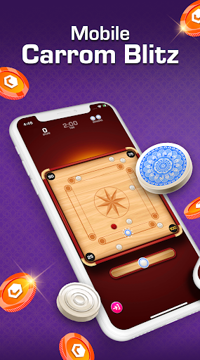 Android application Carrom Blitz: Win Rewards screenshort