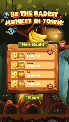 Android application Monster jungle bananas screenshort