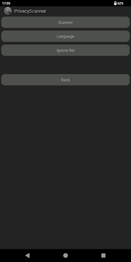Privacy Scanner (AntiSpy) Screen 2