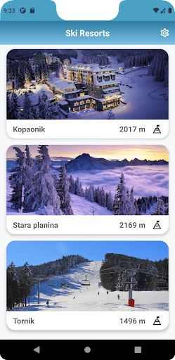 Android application Ski Serbia screenshort