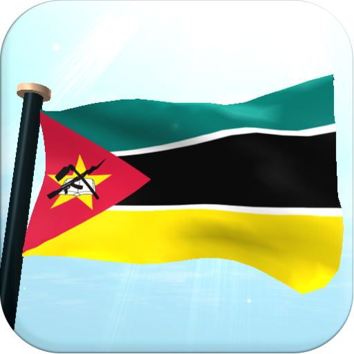 Mozambique Flag 3D Wallpaper logo