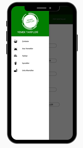 Android application Yemek Tarifleri screenshort