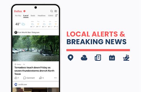 NewsBreak: Local News & Alertsのおすすめ画像1