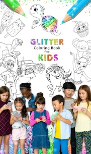 Glitter Coloring Game for Kids 1