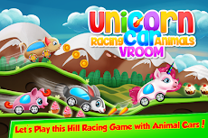 Unicorn Racing Cars Animalsのおすすめ画像1