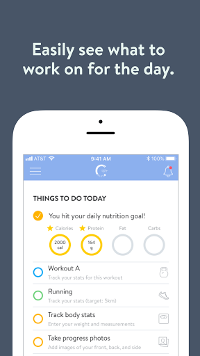 Android application CaleyFit screenshort