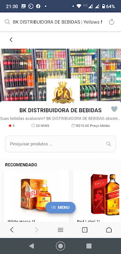 Android application BK Distribuidora de Bebidas screenshort