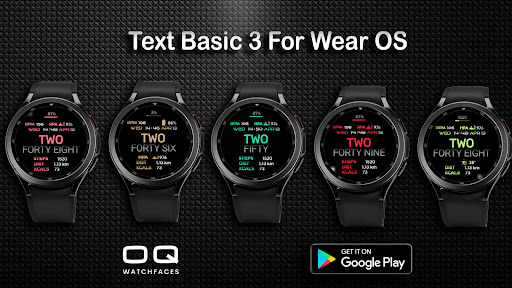 Text Basic 3 Wear OS Screenshot 1 - AppWisp.com