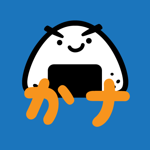 Onigiri Kana Hiragana Katakana logo