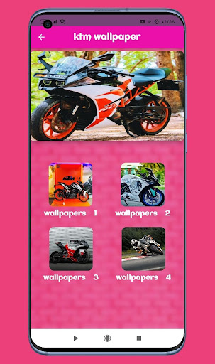 Android application ktm wallpaper screenshort