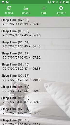 Alarm Clock (sleep management) Screen 3