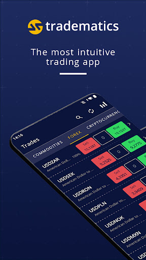 Android application Tradematics screenshort