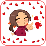 Cover Image of Télécharger The Love Emoji Stickers  APK