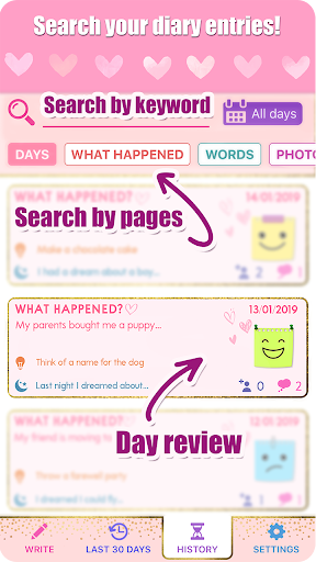 Secret Diary with Lock for Girls 1.2.2 screenshots 4