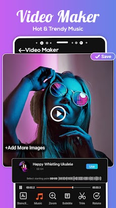 写真 ビデオ メーカー： ビデオ 編集者 ＆ 写真 スライドのおすすめ画像3