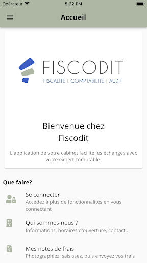 Android application Fiscodit screenshort