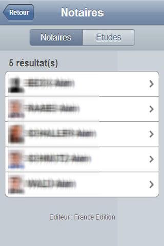 Annuaire notaires Besançon Screen 3