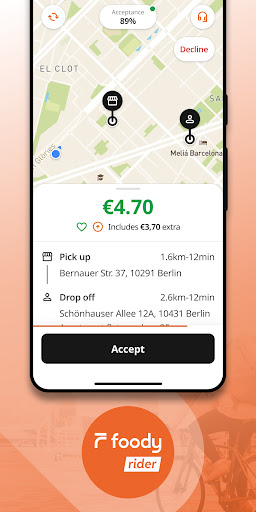 Foody Rider App ekran görüntüsü