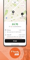 screenshot of Foody Rider App