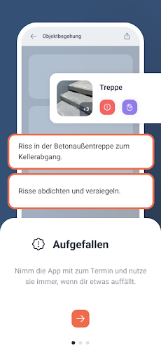 Android application OnSite screenshort