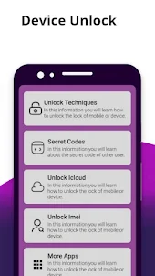 Secret Codes & Unlock Device