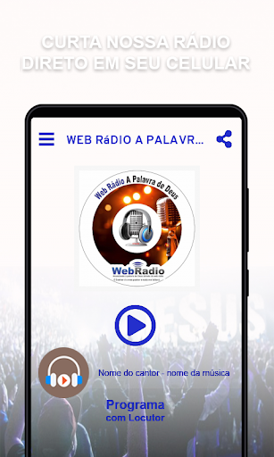 Android application Web Rádio A Palavra de Deus screenshort