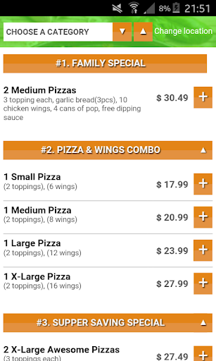 2 for 1 Pizza Screen 2