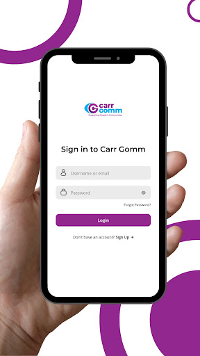 Android application Carr Gomm Spark screenshort