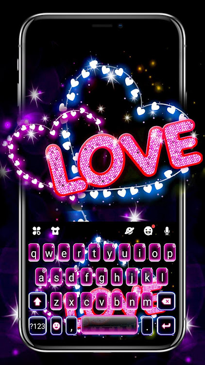 Neon Love Hearts Theme - 7.5.11_1011 - (Android)