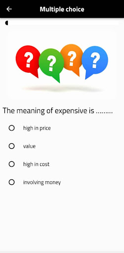 English language test Screen 3