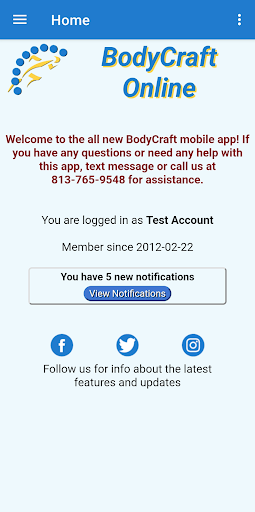 Android application BodyCraft Online screenshort
