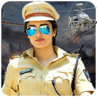 Women Police Uniform Photo Editor  Indian Suit